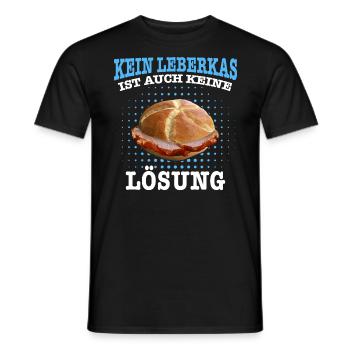 Leberkäs Bayern Leberkas Semmel Fleischkäse - Männer T-Shirt - Schwarz - Vorne - AI Model Male 178 light (178cm)