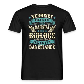 Biologe Geschenk Lustige Sprüche - Männer T-Shirt - Schwarz - Vorne - AI Model Male 178 light (178cm)