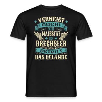 Drechsler Geschenk Lustige Sprüche - Männer T-Shirt - Schwarz - Vorne - AI Model Male 178 light (178cm)