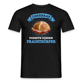 Leberkäs Bayern Leberkas Semmel Fleischkäse - Männer T-Shirt - Schwarz - Vorne - AI Model Male 178 light (178cm)
