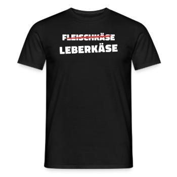 Leberkäs Bayern Leberkas Semmel Fleischkäse - Männer T-Shirt - Schwarz - Vorne - AI Model Male 178 light (178cm)