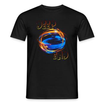 Deep End - Men's T-Shirt - black - Front - AI Model Male 178 light (178cm)