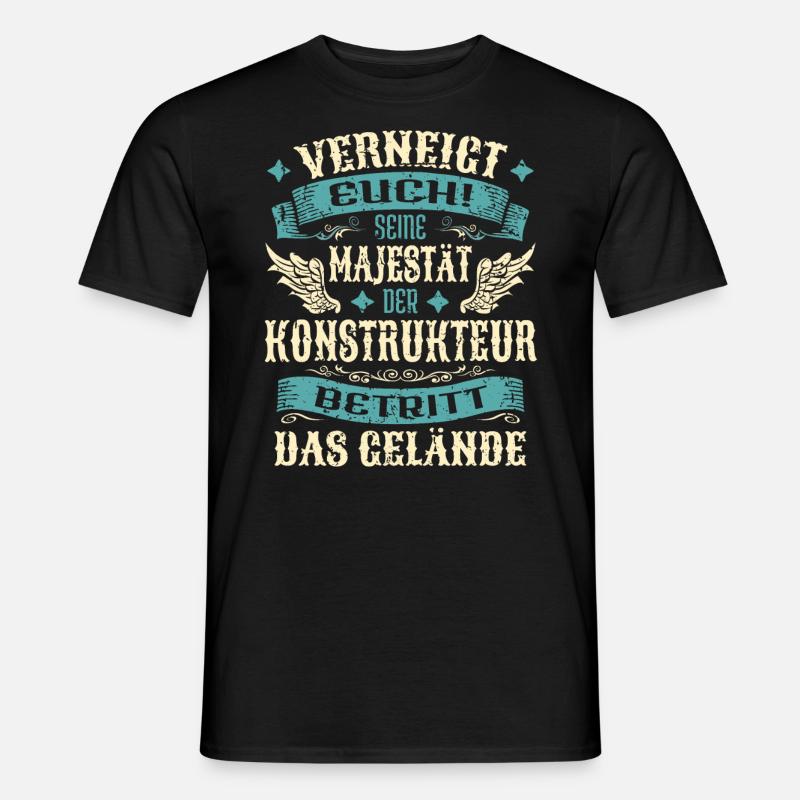 Konstrukteur Geschenk Lustige Sprüche - Männer T-Shirt - Schwarz
