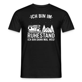 Ruhestand Rentner Rente Pension Renteneintritt - Männer T-Shirt - Schwarz - Vorne - AI Model Male 178 light (178cm)