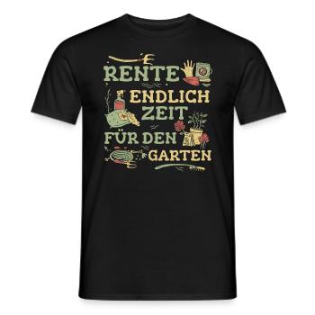 Ruhestand Rentner Rente Pension Renteneintritt - Männer T-Shirt - Schwarz - Vorne - AI Model Male 178 light (178cm)