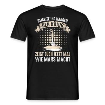 Stockschütze Eisstockschießen Eisstock - Männer T-Shirt - Schwarz - Vorne - AI Model Male 178 light (178cm)