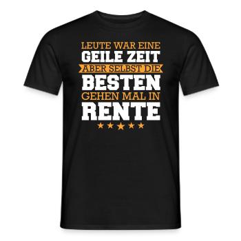 Ruhestand Rentner Rente Pension Renteneintritt - Männer T-Shirt - Schwarz - Vorne - AI Model Male 178 light (178cm)