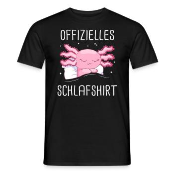 Axolotl Schwanzlurch Axolotls - Männer T-Shirt - Schwarz - Vorne - AI Model Male 178 light (178cm)