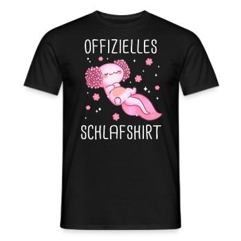 Axolotl Schwanzlurch Axolotls - Männer T-Shirt - Schwarz - Vorne - AI Model Male 178 light (178cm)