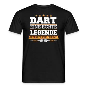 Dart Darts Dartspieler Dartsport - Männer T-Shirt - Schwarz - Vorne - AI Model Male 178 light (178cm)