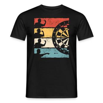 Dart Darts Dartspieler Dartsport - Männer T-Shirt - Schwarz - Vorne - AI Model Male 178 light (178cm)