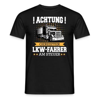 LKW Fahrer Fernfahrer Lastkraftwagenfahrer - Männer T-Shirt - Schwarz - Vorne - AI Model Male 178 light (178cm)