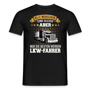 LKW Fahrer Fernfahrer Lastkraftwagenfahrer - Männer T-Shirt - Schwarz - Vorne - AI Model Male 178 light (178cm)