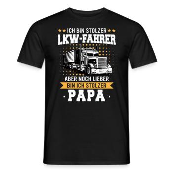 LKW Fahrer Fernfahrer Lastkraftwagenfahrer - Männer T-Shirt - Schwarz - Vorne - AI Model Male 178 light (178cm)