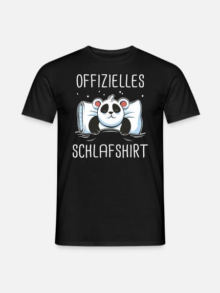 Panda Pandabär Pandas - Männer T-Shirt - Schwarz