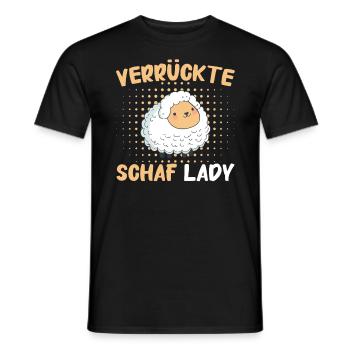 Schafe Schafherde Bauernhof Landwirt Schäfer - Männer T-Shirt - Schwarz - Vorne - AI Model Male 178 light (178cm)