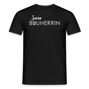 Junior Bauherrin | Kind Hauskauf | Eigenheim - Männer T-Shirt - Schwarz - Vorne - AI Model Male 178 light (178cm)
