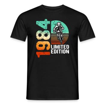 1984 Édition limitée VTT Bike Bike Bike - T-shirt homme - noir - Devant - AI Model Male 178 light (178cm)