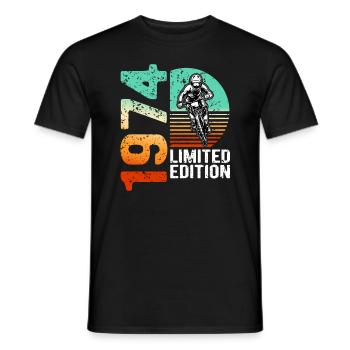 1974 Édition limitée VTT Bike Bike Bike - T-shirt homme - noir - Devant - AI Model Male 178 light (178cm)