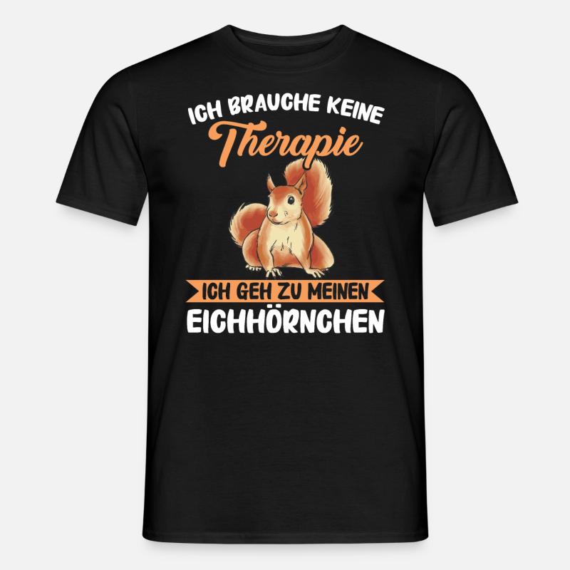 Eichhörnchen Baumhörnchen Squirrel - Männer T-Shirt - Schwarz