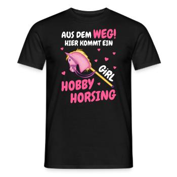 Hobby Horsing Steckenpferd Hobbyhorsing - Männer T-Shirt - Schwarz - Vorne - AI Model Male 178 light (178cm)