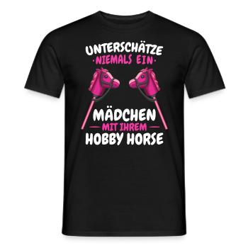 Hobby Horsing Steckenpferd Hobbyhorsing - Männer T-Shirt - Schwarz - Vorne - AI Model Male 178 light (178cm)