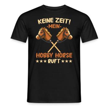 Hobby Horsing Steckenpferd Hobbyhorsing - Männer T-Shirt - Schwarz - Vorne - AI Model Male 178 light (178cm)