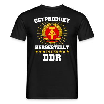 Ostdeutschland Osten Ossi DDR Heimat Ostblock - Männer T-Shirt - Schwarz - Vorne - AI Model Male 178 light (178cm)