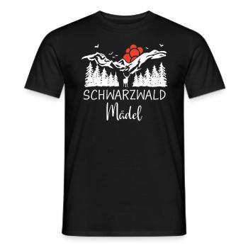 Schwarzwald Schwarzwälder Baden-Württemberg - Männer T-Shirt - Schwarz - Vorne - AI Model Male 178 light (178cm)