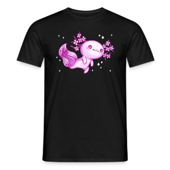 Axolotl axolotl amphibien caudale axolotls - T-shirt homme - noir - Devant - AI Model Male 178 light (178cm)