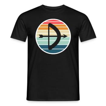 Archery Gift Saying Archery - Men's T-Shirt - black - Front - AI Model Male 178 light (178cm)