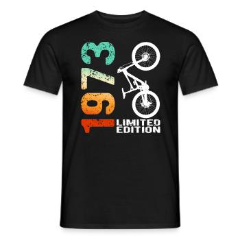 1973 Édition limitée VTT Bike Bike Bike - T-shirt homme - noir - Devant - AI Model Male 178 light (178cm)