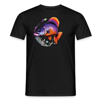 Tauchen Sie ein in die bunte Welt der tropischen Fische - Männer T-Shirt - Schwarz - Vorne - AI Model Male 178 light (178cm)