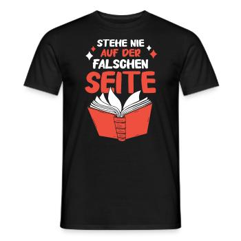 Buch Lesen Bücher Buch Nerd Bücherwurm - Männer T-Shirt - Schwarz - Vorne - AI Model Male 178 light (178cm)