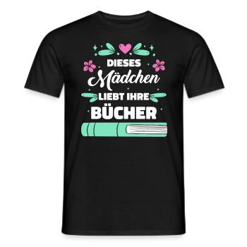 Buch Lesen Bücher Buch Nerd Bücherwurm - Männer T-Shirt - Schwarz - Vorne - AI Model Male 178 light (178cm)