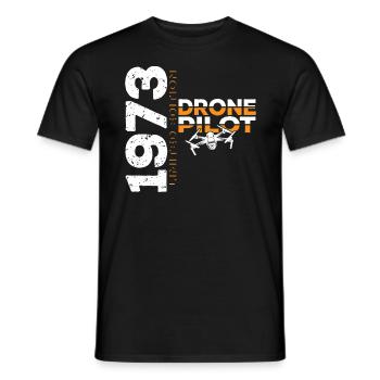 1973 Drone Drones Drone Drone Pilot Limited - Men's T-Shirt - black - Front - AI Model Male 178 light (178cm)