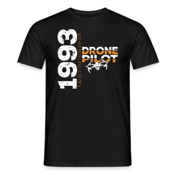 1993 Drone Drones Drone Drone Pilot Limited - Men's T-Shirt - black - Front - AI Model Male 178 light (178cm)