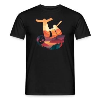 Faultier Faultiere Tier Schlafen Faul - Männer T-Shirt - Schwarz - Vorne - AI Model Male 178 light (178cm)