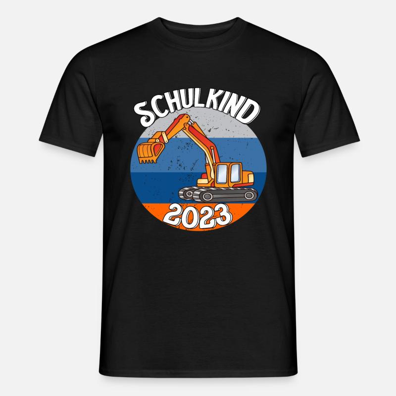 Bagger Schulkind 2023 - Männer T-Shirt - Schwarz