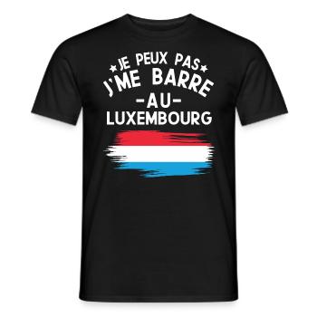 Je Peux Pas J'me Barre Au Luxembourg Vacances - T-shirt homme - noir - Devant - AI Model Male 178 light (178cm)