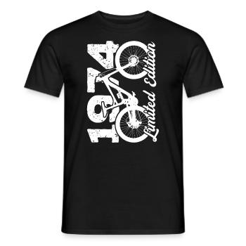 1974 Limited Edition Mountain Bike Bike Bike Bike - Men's T-Shirt - black - Front - AI Model Male 178 light (178cm)