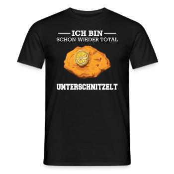Wiener Schnitzel Plätzli Österreich Essen - Männer T-Shirt - Schwarz - Vorne - AI Model Male 178 light (178cm)