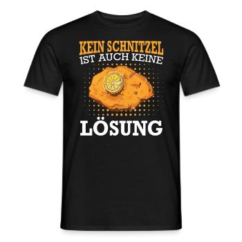 Wiener Schnitzel Plätzli Österreich Essen - Männer T-Shirt - Schwarz - Vorne - AI Model Male 178 light (178cm)