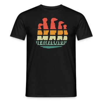 Erdmännchen Scharrtier Tier - Männer T-Shirt - Schwarz - Vorne - AI Model Male 178 light (178cm)