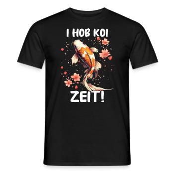 Koi Fisch Japanische Karpfen Teich Fisch Kois - Männer T-Shirt - Schwarz - Vorne - AI Model Male 178 light (178cm)