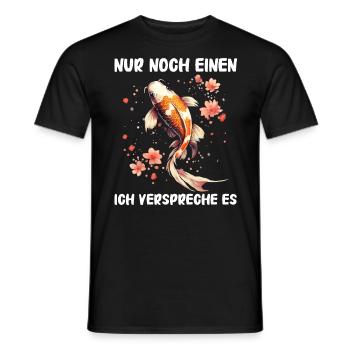 Koi Fisch Japanische Karpfen Teich Fisch Kois - Männer T-Shirt - Schwarz - Vorne - AI Model Male 178 light (178cm)
