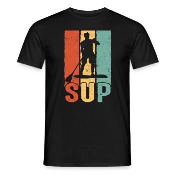 Stand up Paddle SUP Board Surf Paddle Paddle - T-shirt homme - noir - Devant - AI Model Male 178 light (178cm)