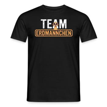 Erdmännchen Scharrtier Tier - Männer T-Shirt - Schwarz - Vorne - AI Model Male 178 light (178cm)
