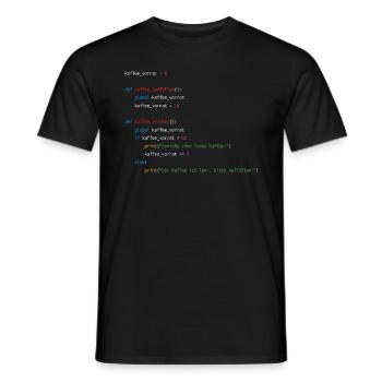Programmierer Informatiker Nerd Softwareingenieur - Männer T-Shirt - Schwarz - Vorne - AI Model Male 178 light (178cm)