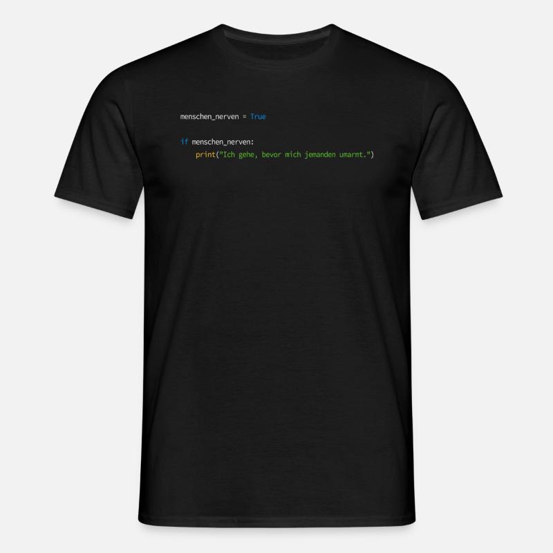Programmierer Informatiker Nerd Softwareingenieur - Männer T-Shirt - Schwarz